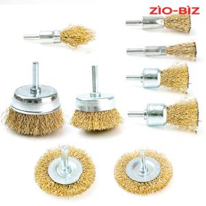 전동드릴 철사 브러쉬 9종세트/녹제거 철솔 쇠솔 와이어 청소솔