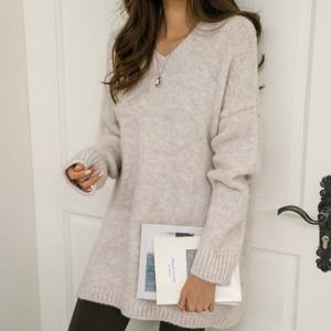 [피핀] 110309 데일리 브이넥 루즈핏 롱 니트