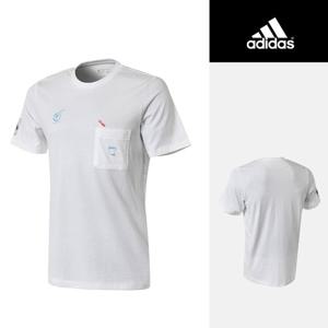 아디다스 그래픽 포켓 반팔티(HT0992) 면 티셔츠