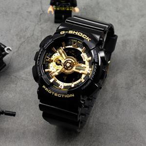 지샥 GA-110GB-1A 빅페이스 아나콤비 방수 흑금 남자 우레탄 시