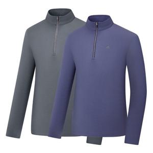 콜핑 남성 기모 등산 긴팔 반집업 티셔츠 신축성 센트리(남) KST0421M