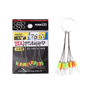 미라클스토리 3색 일자 찌멈춤고무 찌스토퍼 찌고무