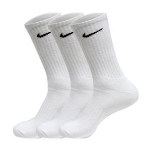 [나이키]나이키 쿠션 3팩 세트 중목 양말 화이트 SX4508-101
