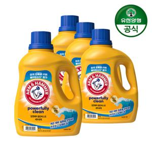 [유한양행]암앤해머 세탁세제 클린버스트 3.0L 4개