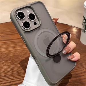 아이폰16 플러스 프로 맥스 매트 맥세이프 링 거치대 하드케이스