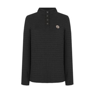 [크로커다일 레이디]엠보 자가드소재 반오픈 티셔츠 CLDFTS205