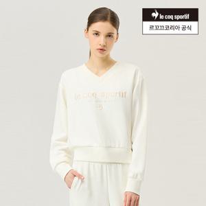 [르꼬끄공식] [30% OFF] 여성 모달 더블텐션 루즈핏 V넥 맨투맨 (QQ122OFS11)