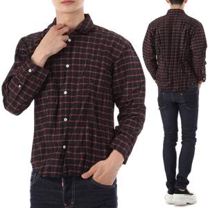 발렌시아가 크리스 이펙트 플리츠 체크 셔츠 699234 6163