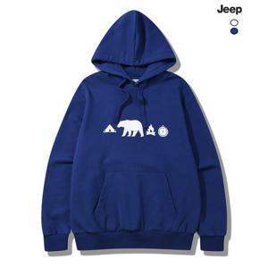 [지프]공용 실루엣 로고 루즈핏 후드티셔츠(JQ2THU021)