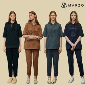 [마르조][2종]포켓 후드배색 셋업_QBMFM015