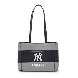 MLB (3ABQB015N-50BKS) 바시티 레터링 캔버스 숄더백