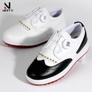 [클라우스]넥스트큐 소가죽 보아 여성 골프화 스파이크리스 NXQW