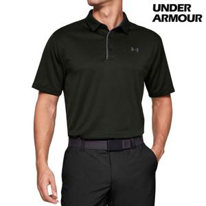 언더아머 UA 테크 히트기어 폴로 반팔 티셔츠 블랙 1290140-001