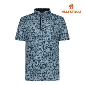 [올포유] 남성 알로하 프린트 카라 반팔 티셔츠 AMTYM3261-915