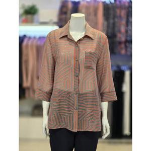 세리아 세이브존07 여성 패턴 포켓 블라우스 252465