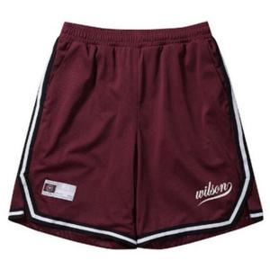 윌슨반바지 JQS W241001LFH51-RED 남성 베스켓볼 매쉬 반바지