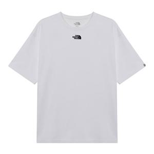 [노스페이스 화이트라벨]센터 로고 반팔 라운드티 NT7UR03K_WHT
