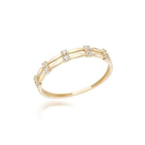 [GB] 리프 세팅 2줄 14K GOLD 반지 LRS25024G