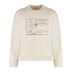 몽클레어 크림 카툰 그래픽 크루넥 맨투맨 K24028G0000289AUJ 0