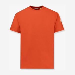 몽클레어 오렌지 크루넥 반팔 티셔츠 K24028C0000289AZ9 345