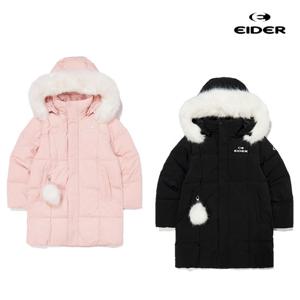 아이더 [택가 329,000원] 키즈 스칼렛 여성 코트형 롱 다운 키즈롱패딩 JWW24563