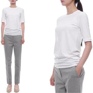 [브루넬로쿠치넬리] 25SS 여성 모닐리 트리밍 반팔티셔츠 (M0T18B0160 C159 25S)