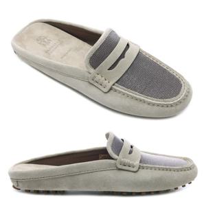 [브루넬로쿠치넬리] 25SS 여성 모닐리 스웨이드 드라이빙 뮬 (MZSFG2910 CWQ81 25S)