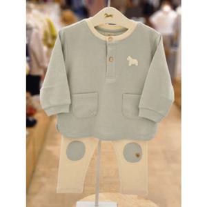 [에뜨와HB]2025년신상품 PK)모리와플상하복2종중택1 07S553051 신생아바디수트 여름바디수트