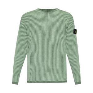 스톤아일랜드 버진 울 골지 스웨터 8115532C1