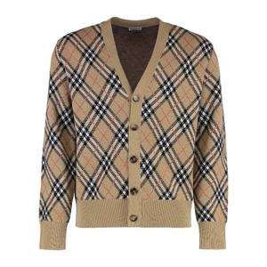 버버리 빈티지 체크 브이넥 가디건 8110629168187 B9368