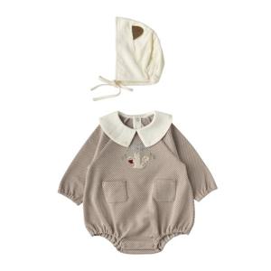 M밍크뮤D 25FW (BR)로미자가드자수SET바디슈트 모자보넷세트 (35A1360402)