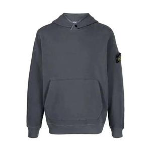 라프리마 스톤아일랜드 61252 스트레치 코튼 플리스 후드 Sweatshirt Regular 핏 후드티 레