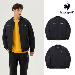 [르꼬끄][30% OFF][백야드빌더 x 르꼬끄] 공용 경량 봄버 리버시블 다운 자켓 QP423CPDO3_BLK