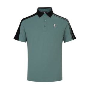 [와이드앵글]E 남성 CO 스웨터 배색 반팔 폴로 티셔츠 M WMU25251K3