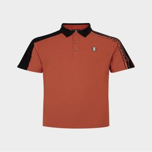 [와이드앵글]남성 CO 스웨터 배색 반팔 폴로 티셔츠 MWMU25251