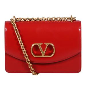 발렌티노 레드 골드 체인 스트랩 베인 숄더 백 7W2B0R16GCB 0RO