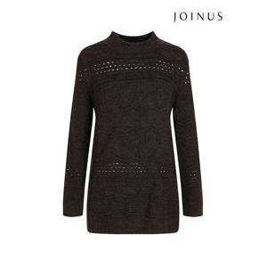 [조이너스]반목넥 펀칭 디자인 니트_JAAW1-CSL250