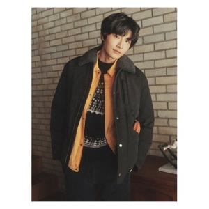 [빈폴멘]양모 트리밍 사파리 다운  블랙 (BC4Y38C725) .