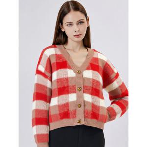 [레코브](레코브) 빅체크 니트가디건(LK31CYKC522X)