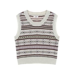 [레코브](레코브) 스트라이프패턴 니트 베스트(LC31CXKV510X)