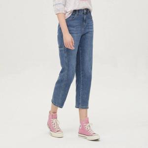 [베네통]백밴딩 절개 배기 데님팬츠_BADP05441