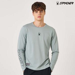 [스파이더] 남성 스트레치 피케 긴팔 티셔츠 SPKFCNRL201MLGN
