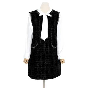 [예쎄][예쎄] 트위드 베스트 미니 원피스 (S4SOP009A)