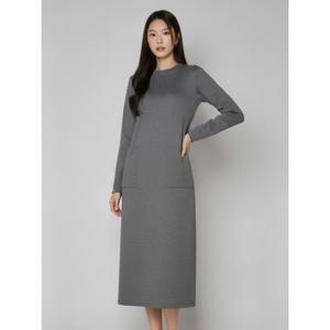 [아날도바시니](아날도바시니) 포켓 포인트 심플 니트 롱 원피스