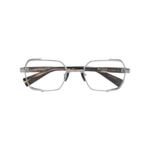 Balmain Eyewear 메탈릭 직사각 프레임 안경 BPX117B