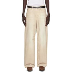 25 FW 아크네 남성 베이지 루즈 핏 1981 데님 진 252129M186017