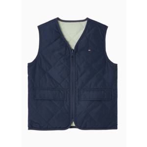 [타미힐피거칠드런] 리버시블 퀼팅 베스트 T42F6QVT110BT2