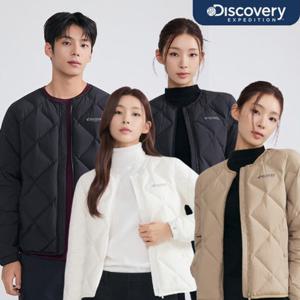 디스커버리 25FW 신상 겨울 남성/여성/커플 디하스 U넥 튜브 다운 경량패딩 경량다운/베이직U넥/무봉제/레귤러핏/스탠다드 DMDJ73056 DWDJ74056