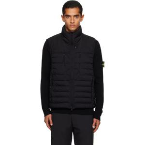 스톤아일랜드 패딩 블랙 G100004 심리스 터널 나일론 TC 다운 베스트 252828M178010