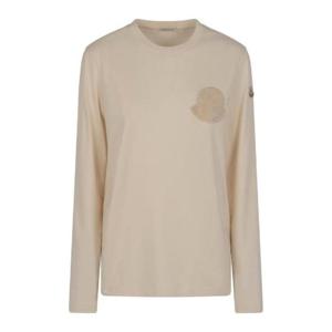 Moncler 로고 패치 긴팔 티셔츠 938D0000889AUO 036 TP949040422